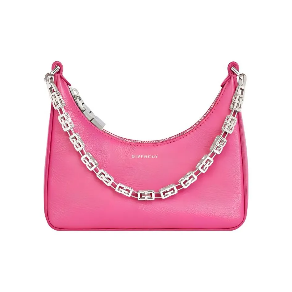 GIVENCHY Cut out Cow Leather Shoulder Bag Crossbody Bag Handbag Mini Women's Neon Pink