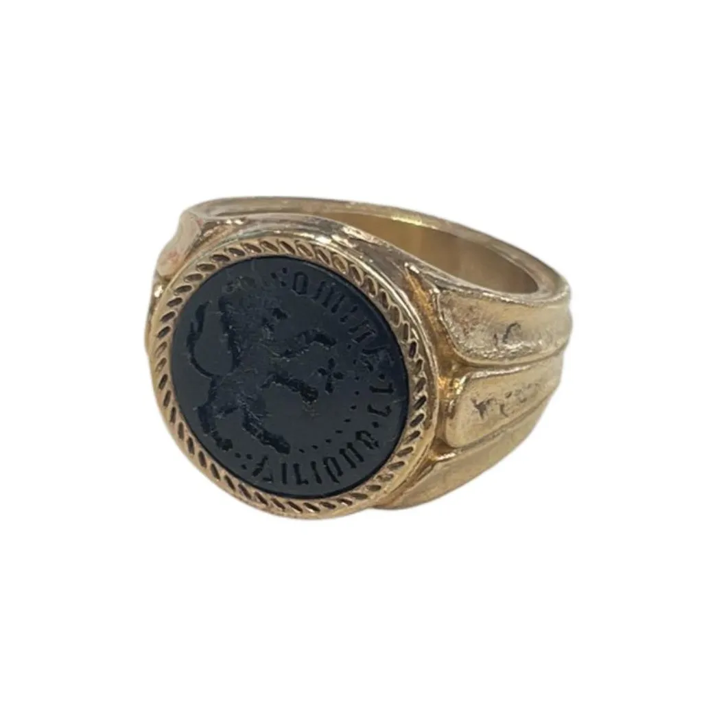 NOVE25 Кольца Унисекс Черный Золото