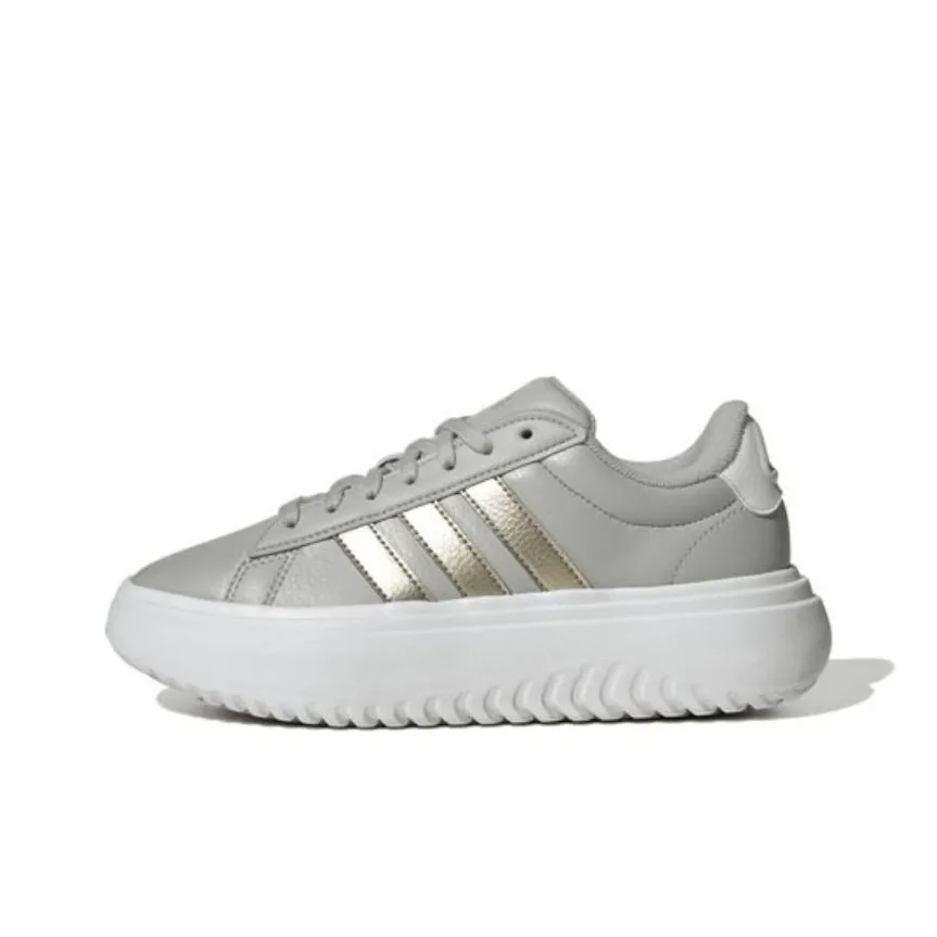 Adidas GRAND COURT Slip Resistant Low Top Casual Shoes Women's Gray