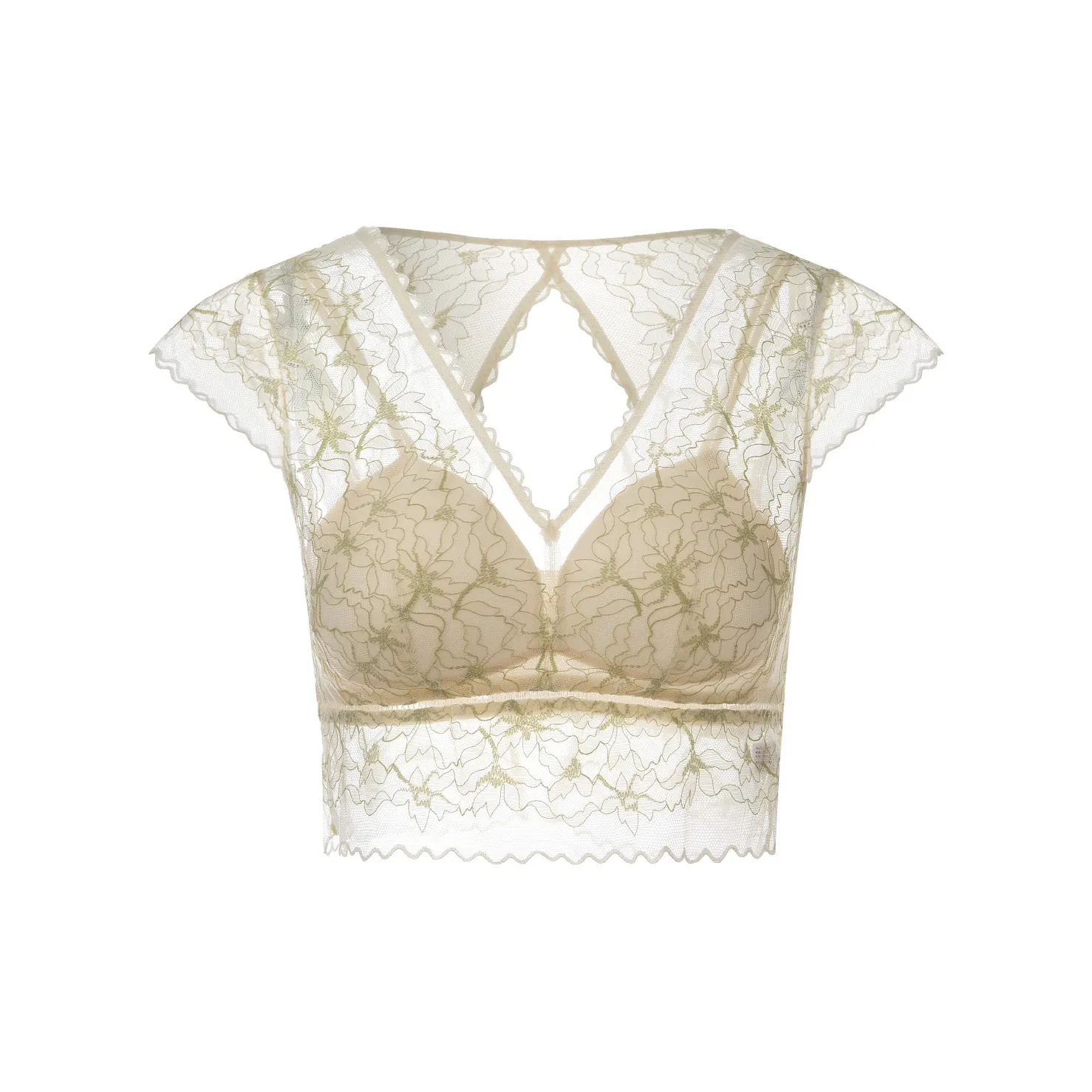 Yiner Life Бюстгальтер Undershirt не требуется Женский Светло-зеленый