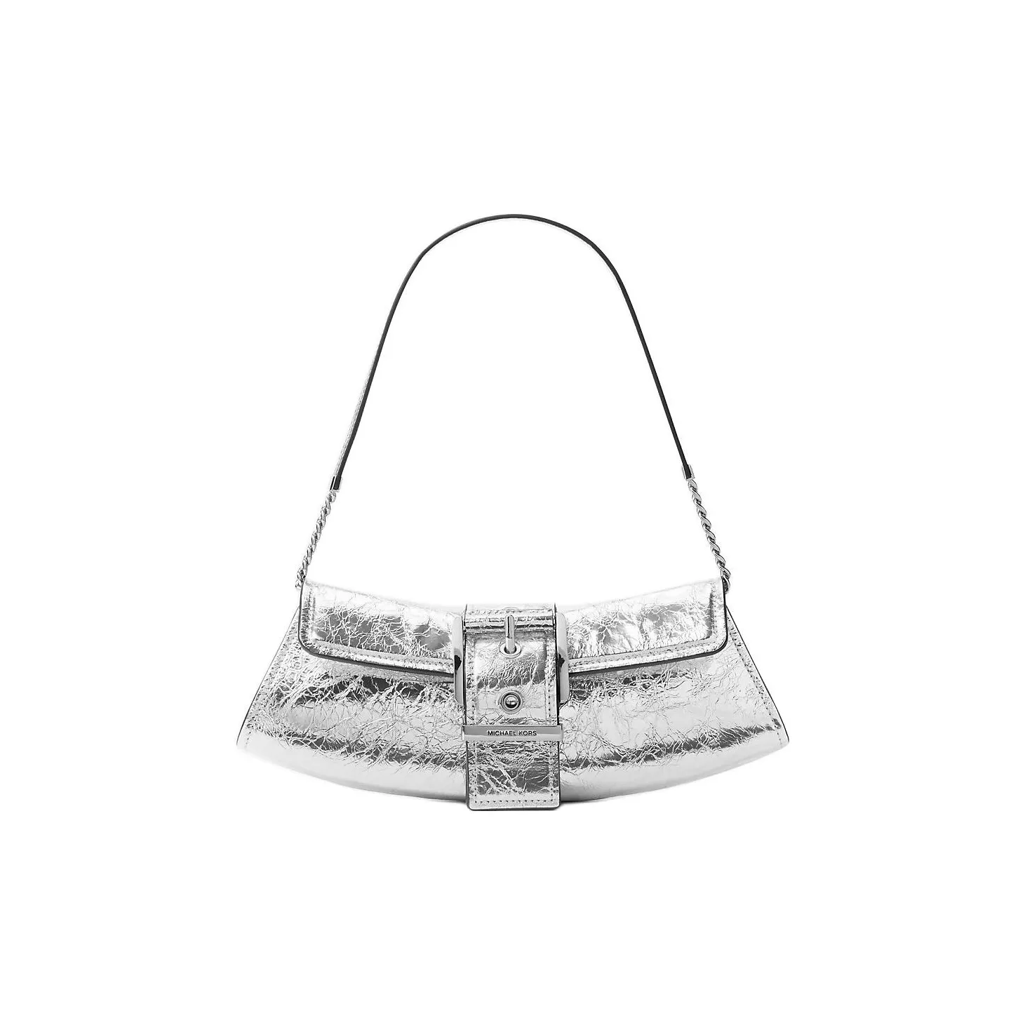 MICHAEL KORS Leather Handbag, Shoulder Bag Women's Silver