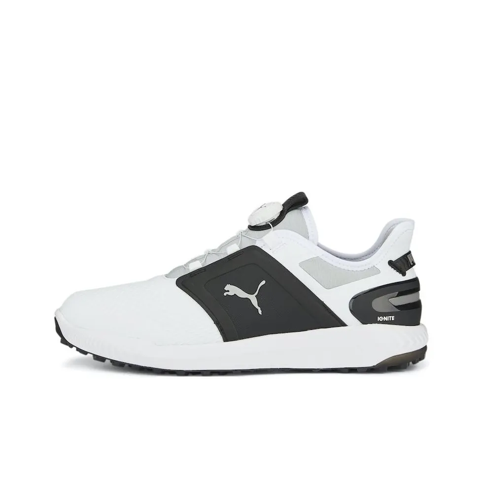 PUMA IGNITE ELEVATE Low Top Golf Shoes Men's White Black