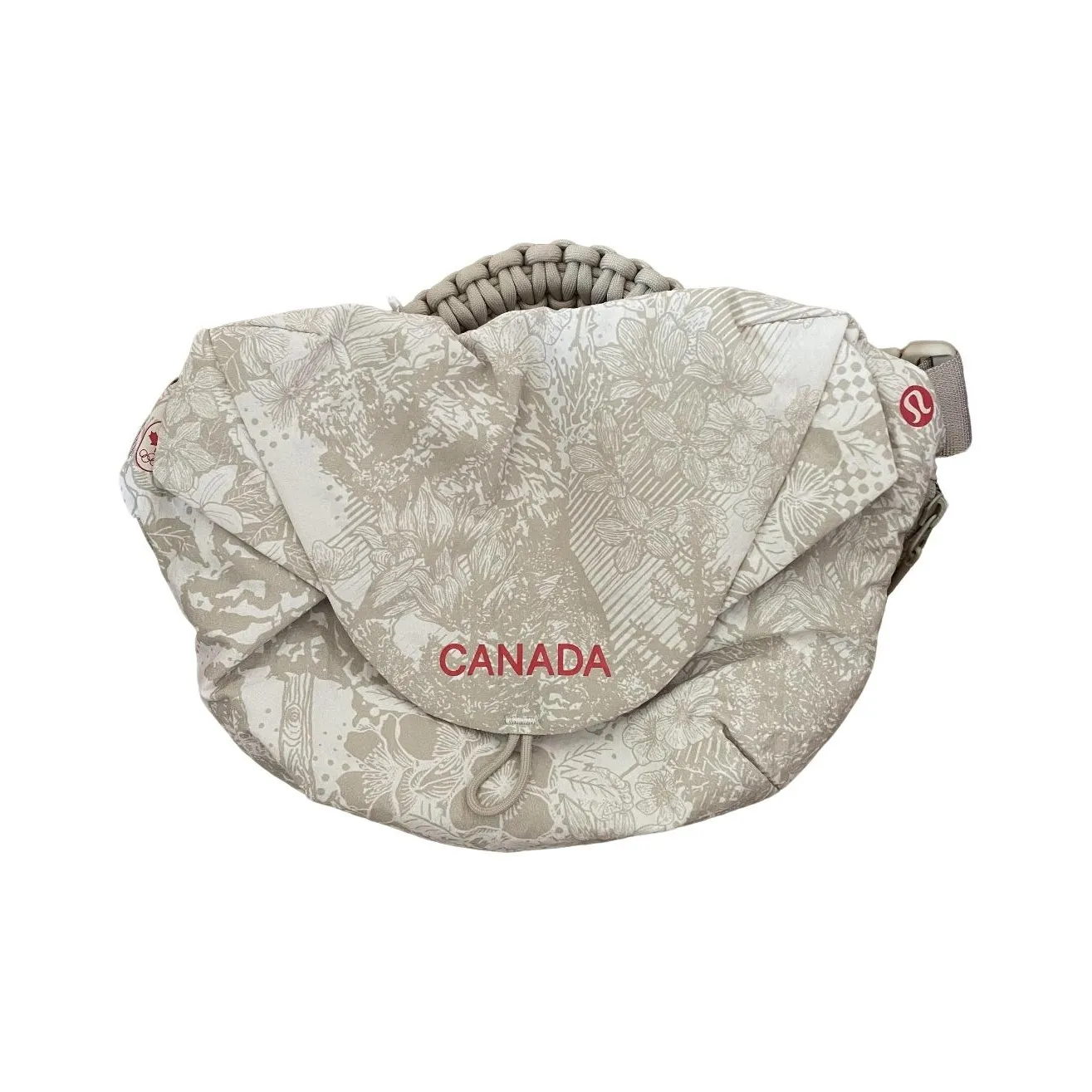 Lululemon Nylon Croissant Bag Crossbody Bag Shoulder Bag Unisex Tan