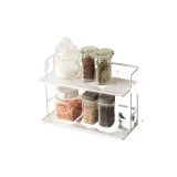 탈부착 가능 Spice Rack RAW w30 2-섹션 화이트