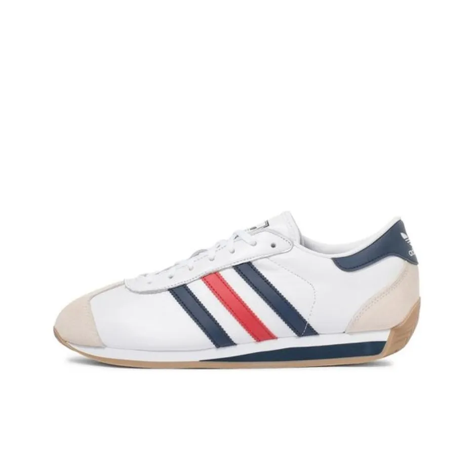 Adidas Originals Country 2 Slip Resistant Low Top Skateboard Shoes Unisex White