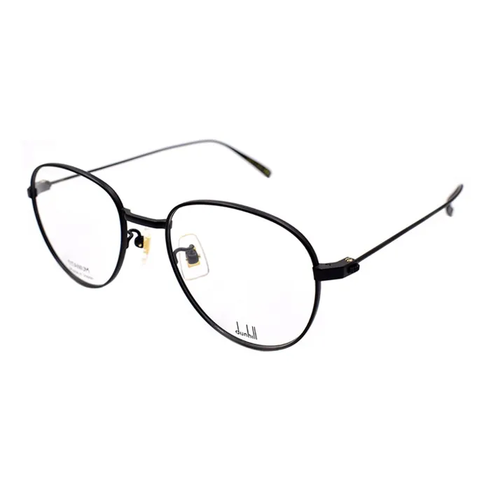 Dunhill Круглые Оправы для Очков Мужские Матовый Черный
