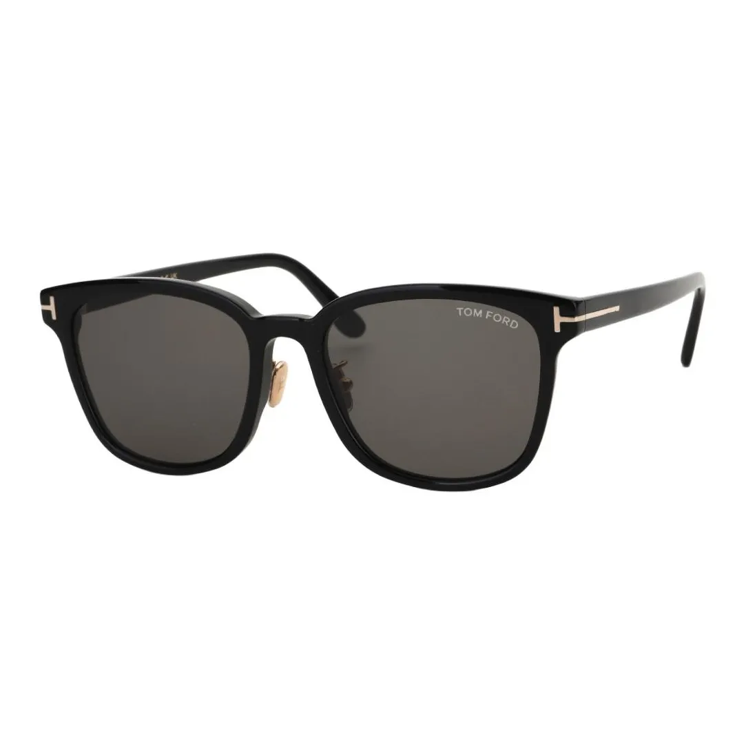 TF Acetate Rectangular Sunglasses Unisex Black