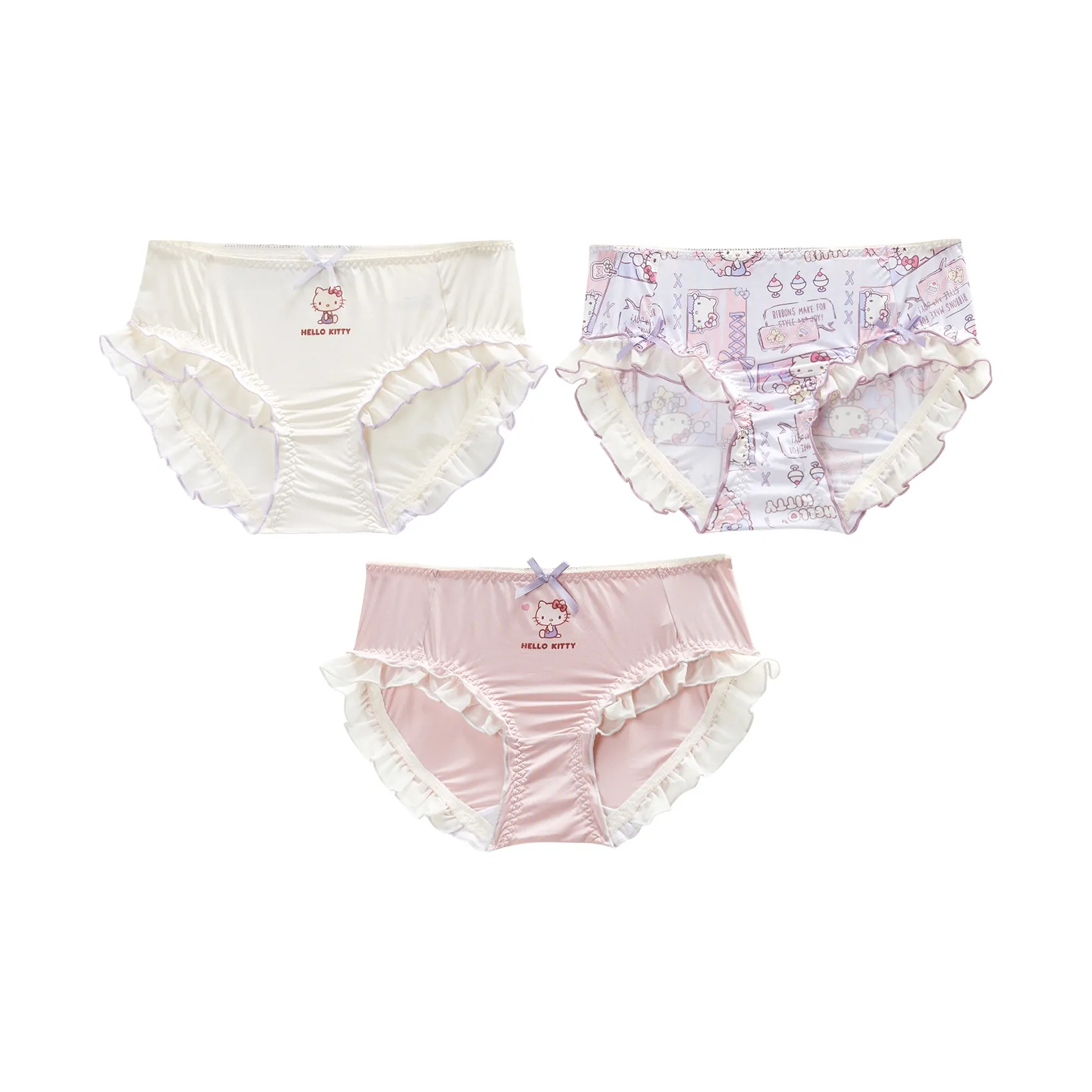 GUKOO x Hello Kitty Sanrio Series Underpants Women's 3 Pack