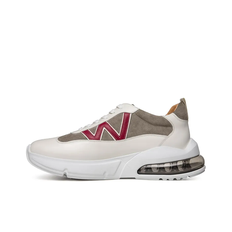 THOM WILLS Trendy Versatile Масло-Подошва Амортизация Низкий Топ Повседневная Обувь Мужская Белый