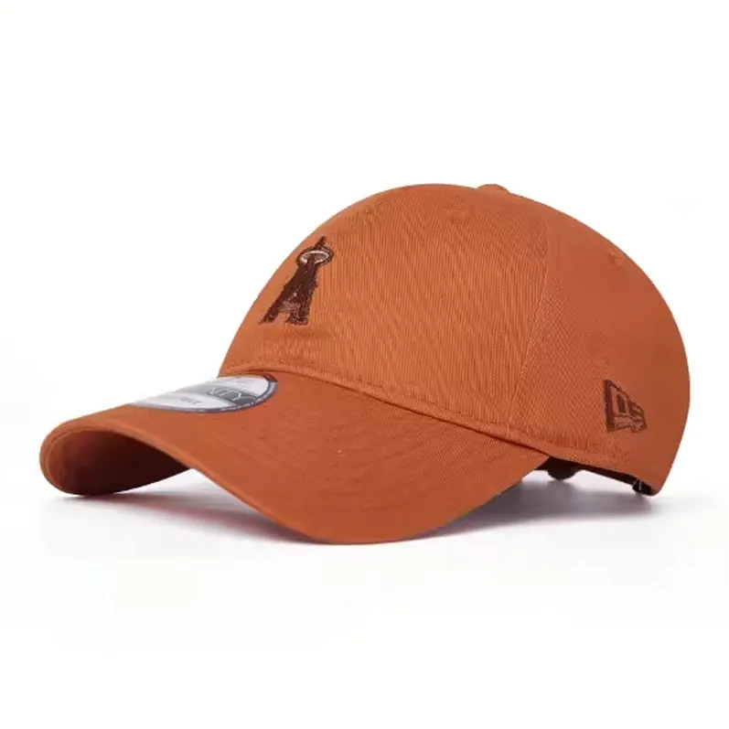 New Era Хлопковые кепки унисекс оранжевого цвета