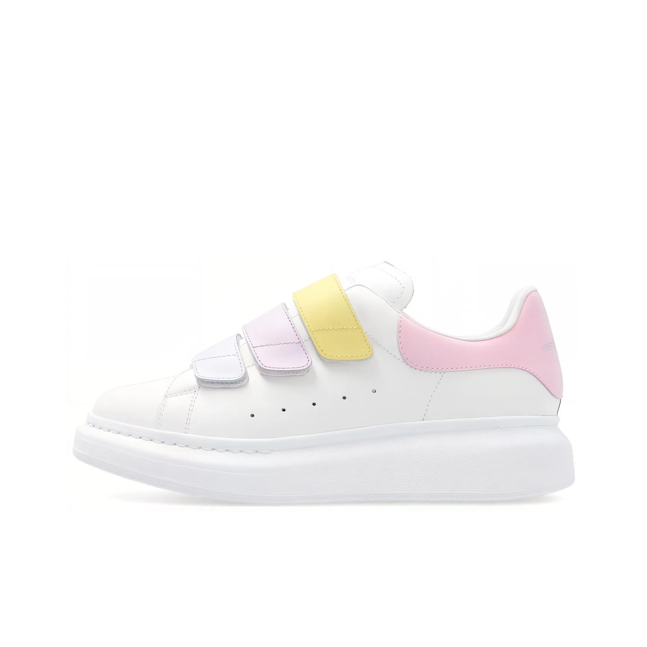 Alexander McQueen Oversized Triple Strap Sneaker 'White Multi' Women's