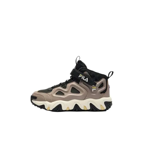 FILA KIDS Выступление FPH Детская Туристическая обувь MID Топ Черный/серый Грязно-коричневый Kids