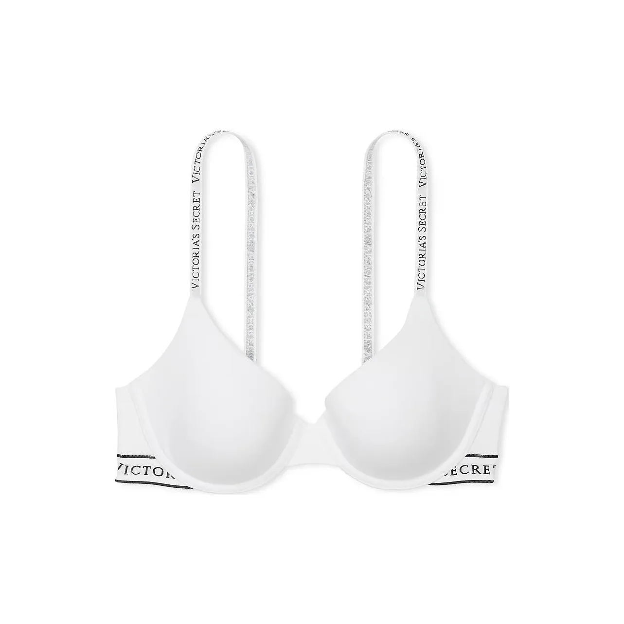 Victoria's Secret The T-shirt Lightly Lined Cotton Demi Bra/White Bra Women's White