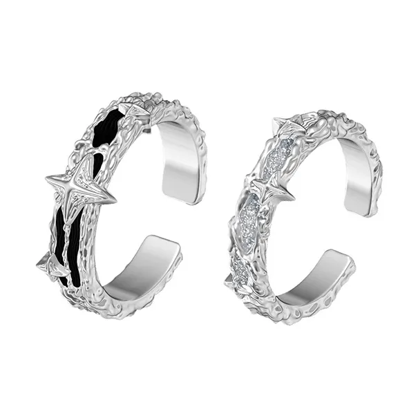 SHEPANEE Кольца из меди с покрытием из белого золота унисекс