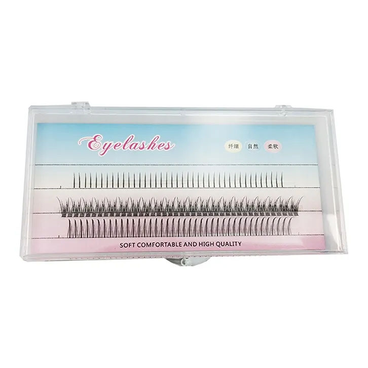 JIANYINGSHU A Линия+Русалка+Смешанный Lash Позиционирование Стиль Накладные Ресницы Один Кластер Сегментированный 100 Кластеров