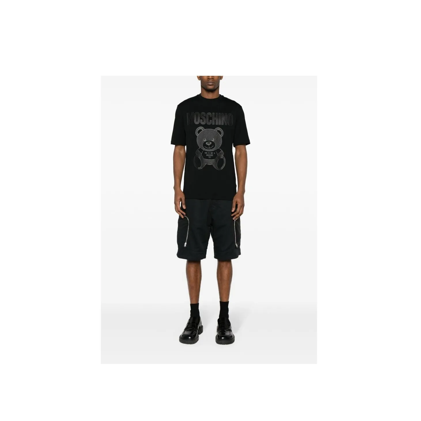 MOSCHINO Logo Printed Crewneck T Shirt
