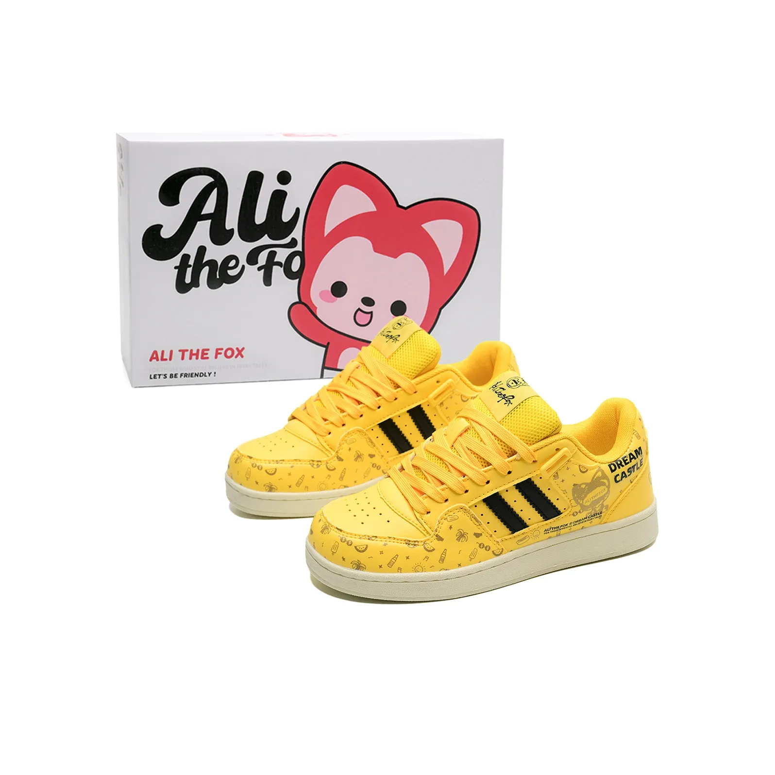 ALI THE FOX Balanced, Lightweight, And Breathable Low Top Skateboard Shoes Unisex