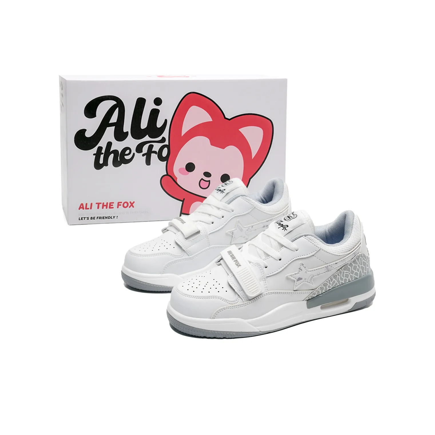 ALI THE FOX Balanced, Lightweight, And Breathable Low Top Skateboard Shoes Unisex
