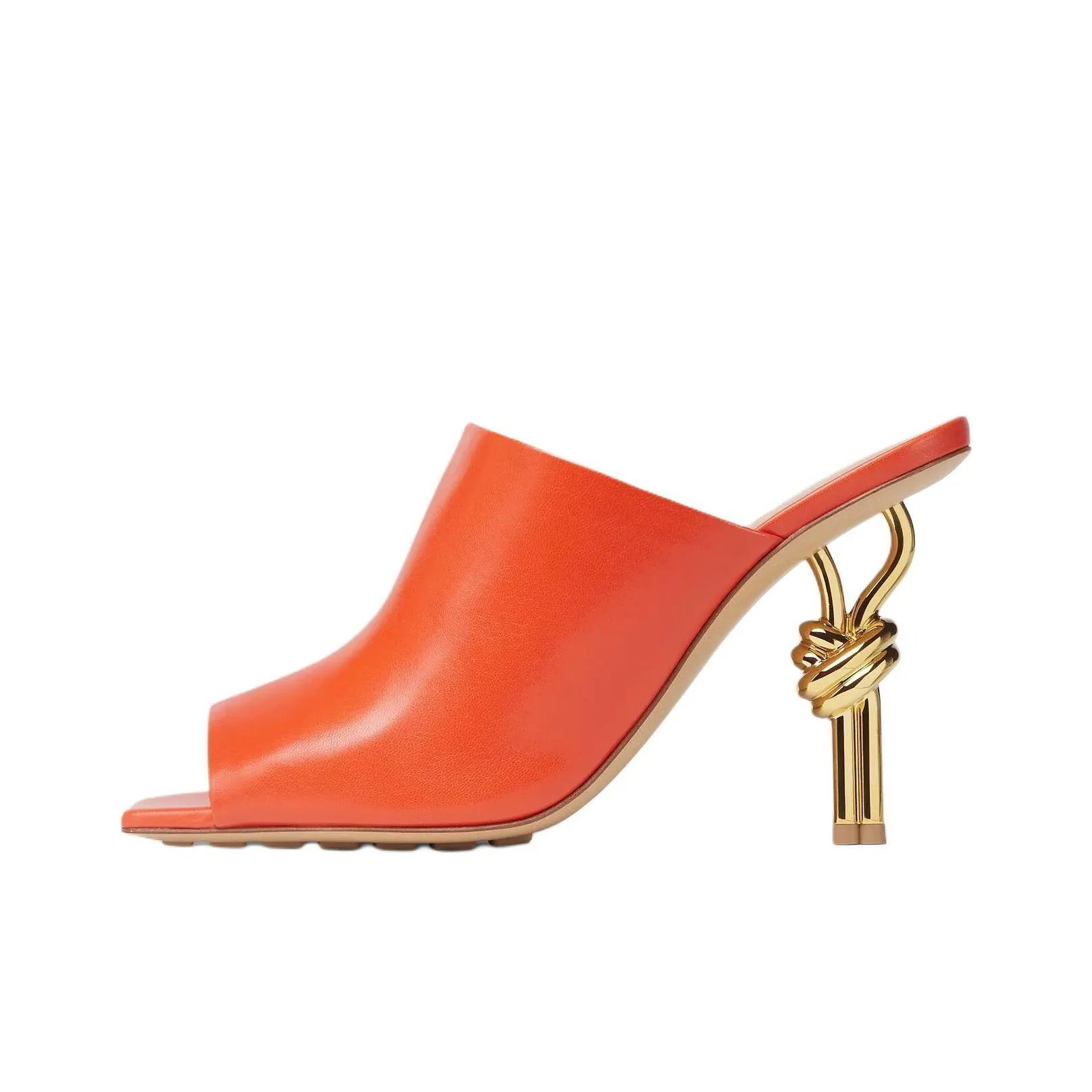 Bottega Veneta Knot Detailed Open Toe Mules Women's
