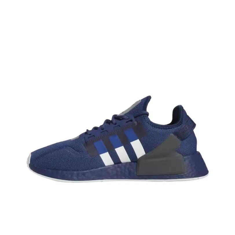 Adidas Nmd R1 V2 Tech Indigo Cloud White Grey Three