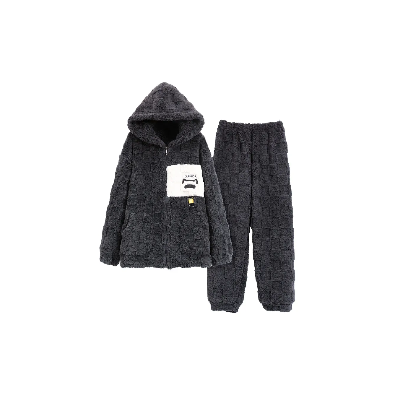 The Story Of The Flower Season Pajama Set Men's Black