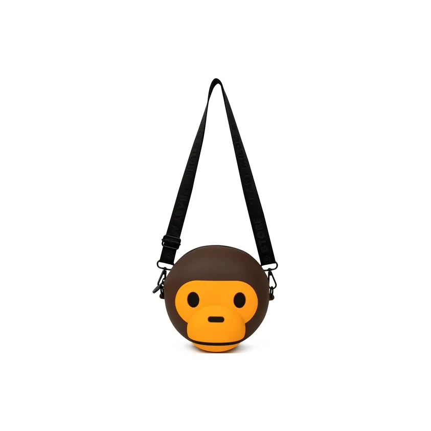 BABY MILO STORE BY A BATHING APE Силиконовая сумка через плечо стандартная женская кофейного цвета