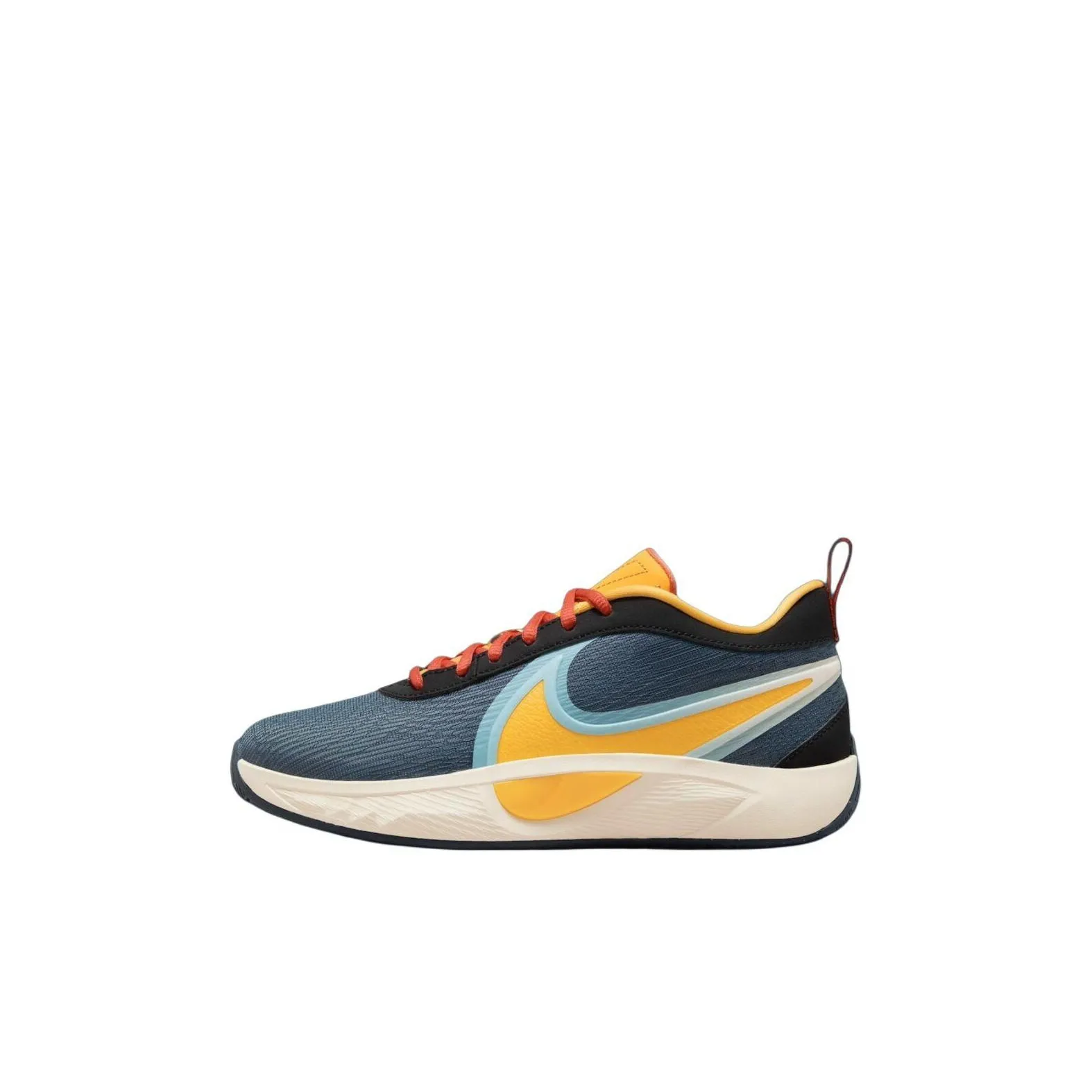 Nike Slip Resistant Abrasion Resistant Низкий Топ Детские Баскетбольные кроссовки Морской синий Kids