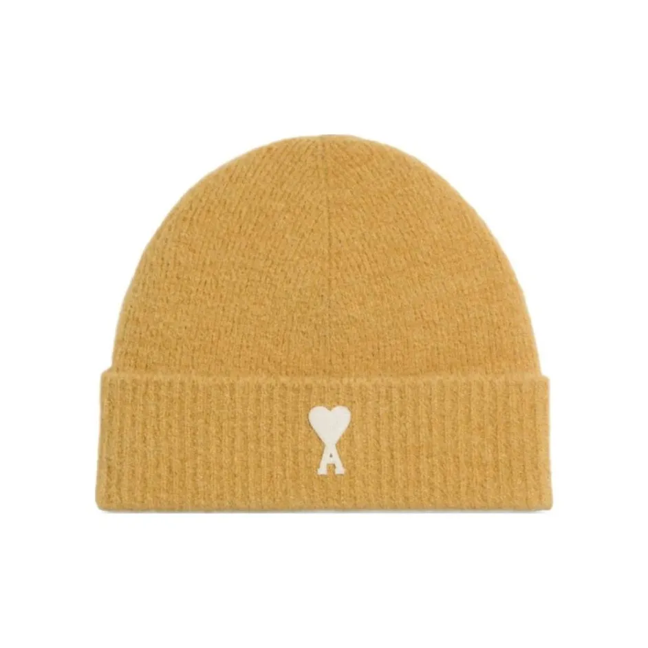 AMIPARIS Смесовая шерсть Шапки-бини Мужской Желтый