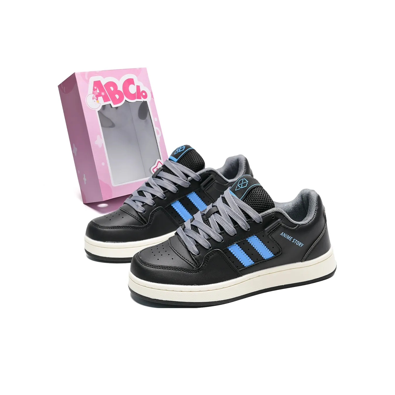 ABCIO Anti Slip Wear Resistant Low Top Skateboard Shoes Unisex