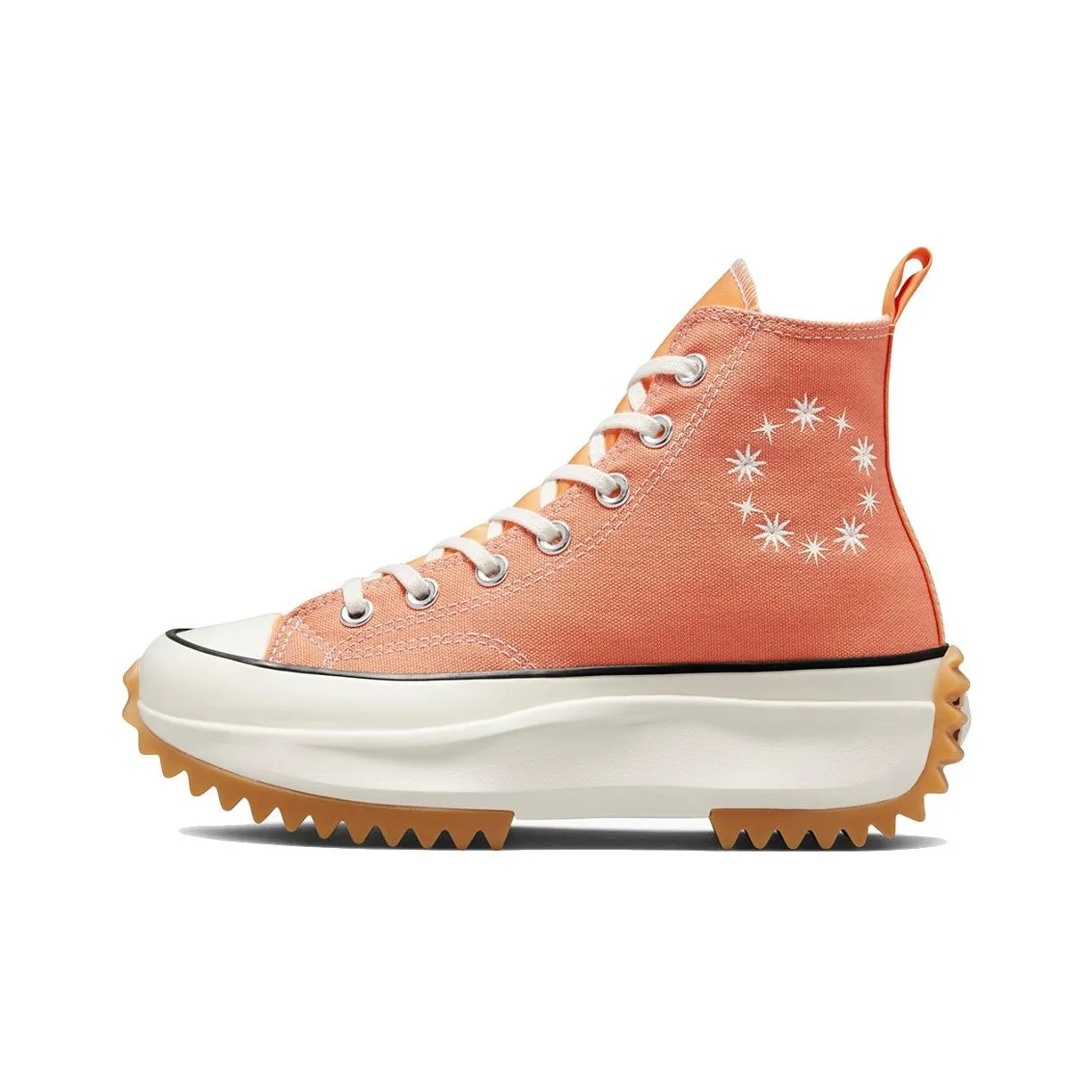 Converse Run Star Hike Mid Top Canvas Shoes Women's Orange