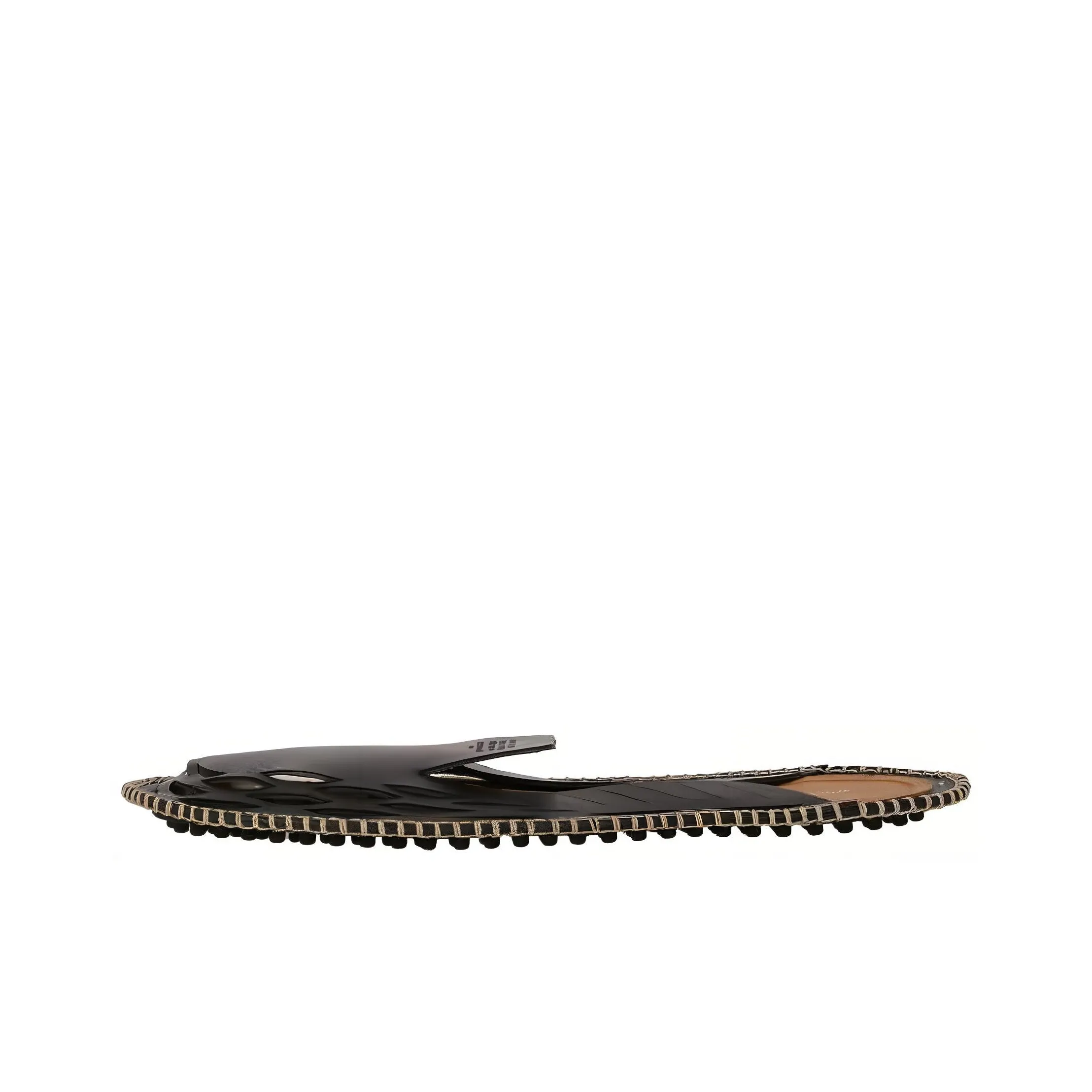 Maison Margiela Replica Rubber Sole Closed Toe Slippers Men's Black