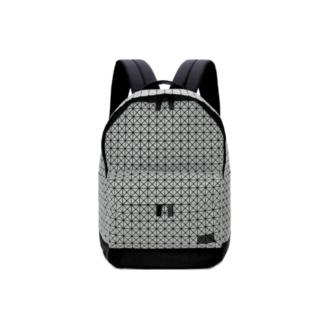 ISSEY MIYAKE Cotton With Nylon And Polyester With Cow Leather Laptop Backpack Unisex Light Gray