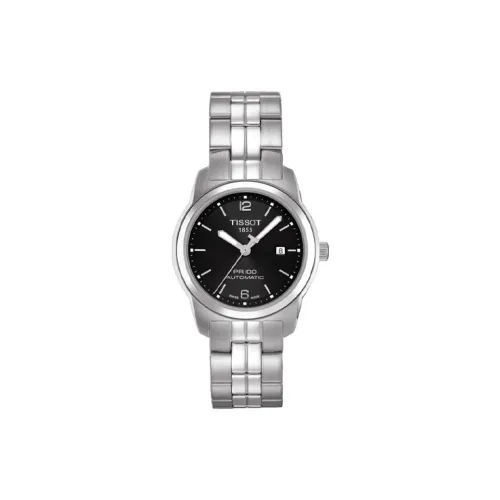 Tissot Автоматический Механический Movement Женские Часы PR100 Collection 27 мм Черные