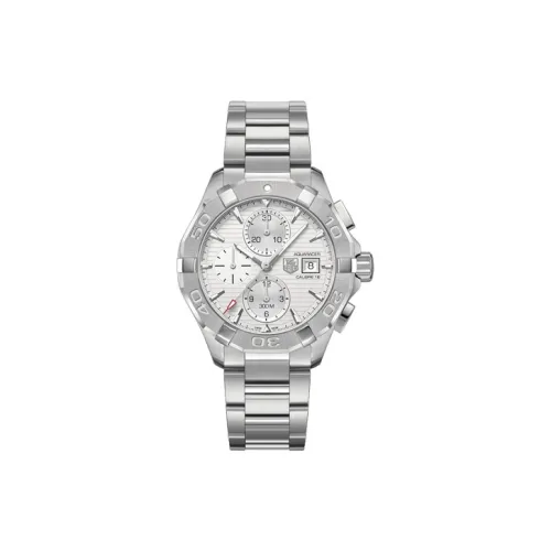 TAG HEUER Автоматический Механический Movement Мужские Часы Aquaracer Collection 43 мм Серебряные