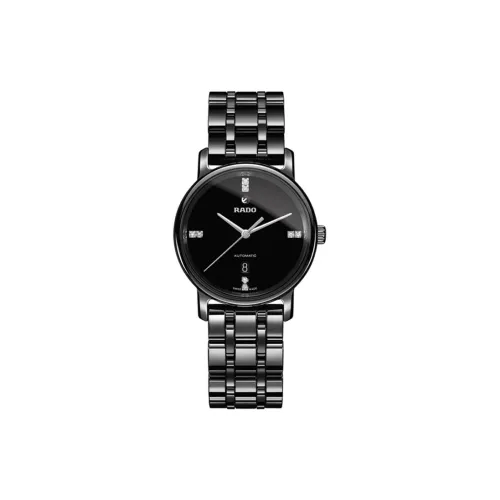 RADO Автоматический Механический Movement Женские Часы из коллекции DiaMaster, 33 мм, черные