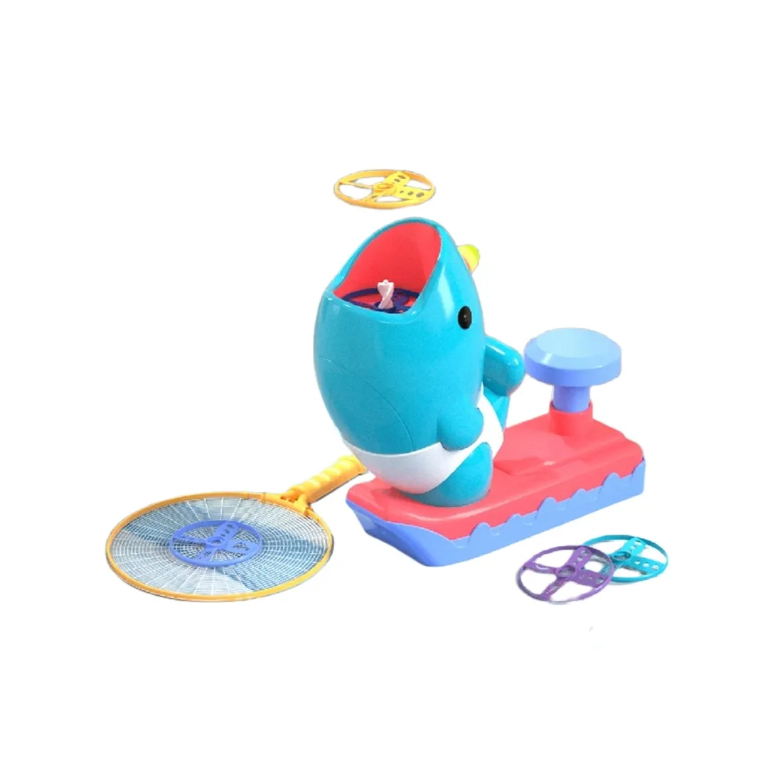 SNAEN Кит Бамбук Стрекозиный Pedal Flying Disc Soaring Ракета Игрушки