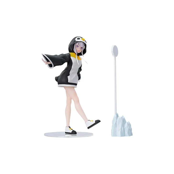 SEGA Start From Zero Emilia Luminasta Penguin Costume Bonus Gifts 20cm