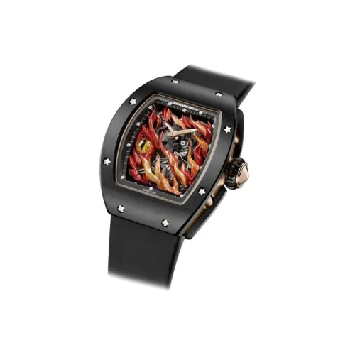 RICHARD MILLE Ручной Механический Движение Мужские Часы 48,15mm*40,1mm Черный