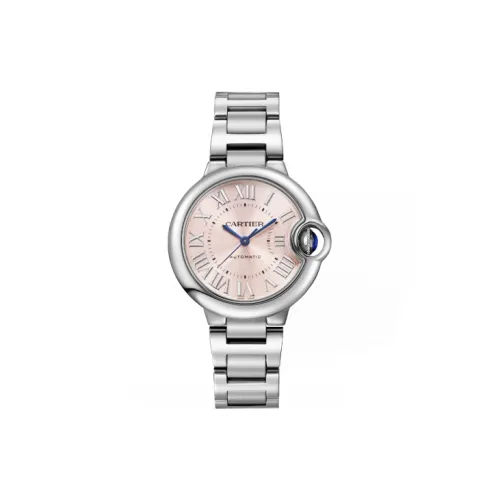 CARTIER Автоматический Механический Movement Женские Часы из коллекции Blue Balloon, 33 мм, розовый