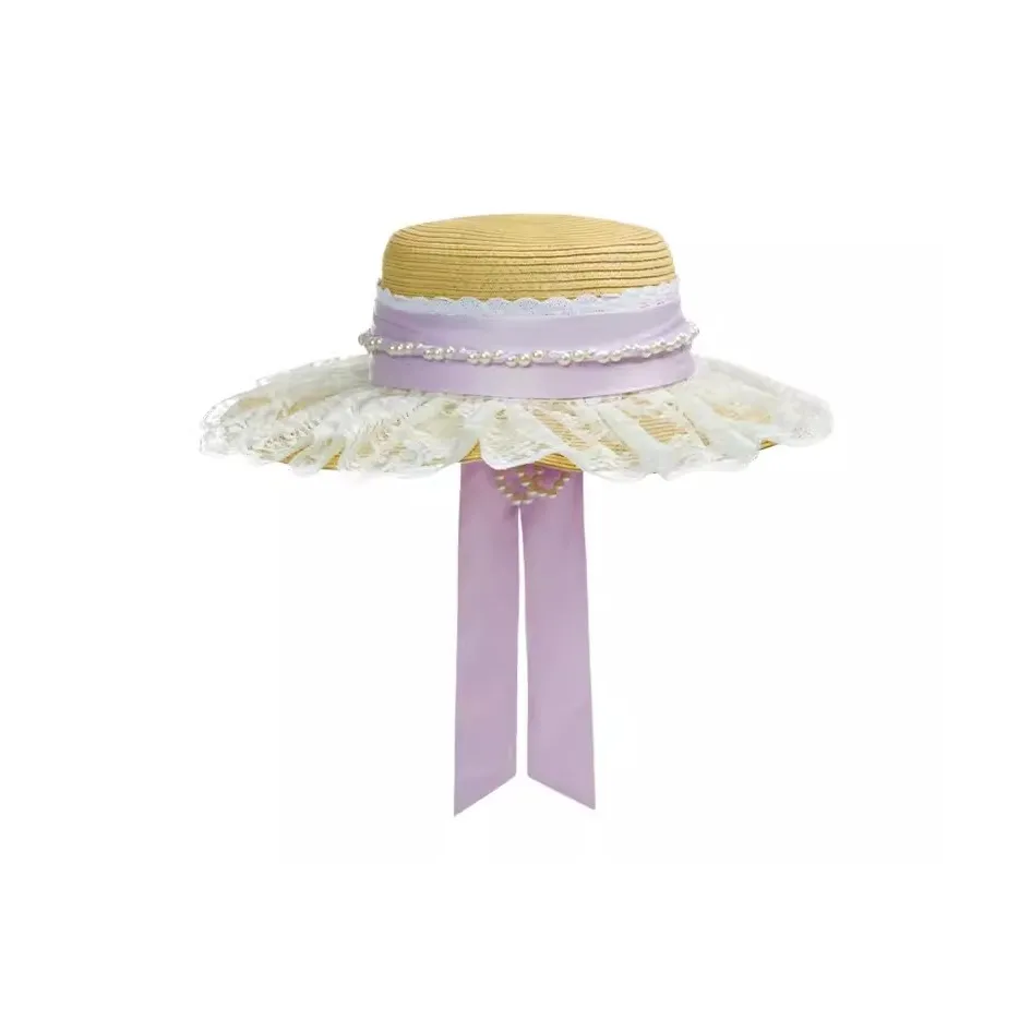 Disney StellaLou Duffy and Friends Cute Friends Collection Lace Straw Hat Shanghai Disney Merchandise на основе IP