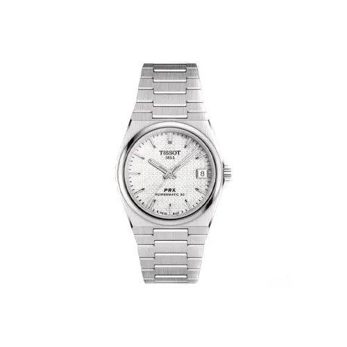 Tissot Автоматический Механический Movement Унисекс PRX Super Player Series Часы 35 мм Белые