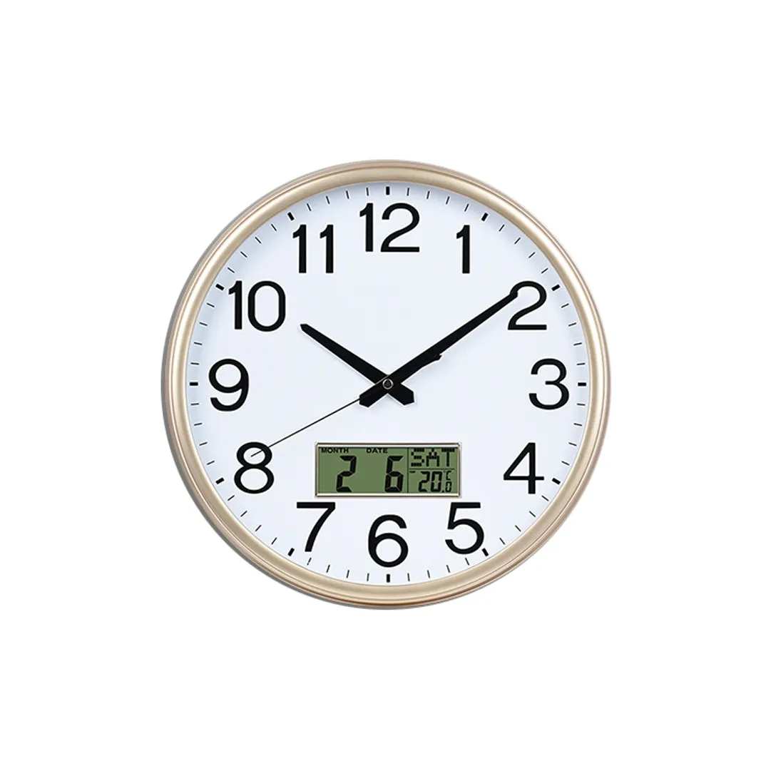 Nolros Кварцевый Movement Унисекс Настенные часы Белый