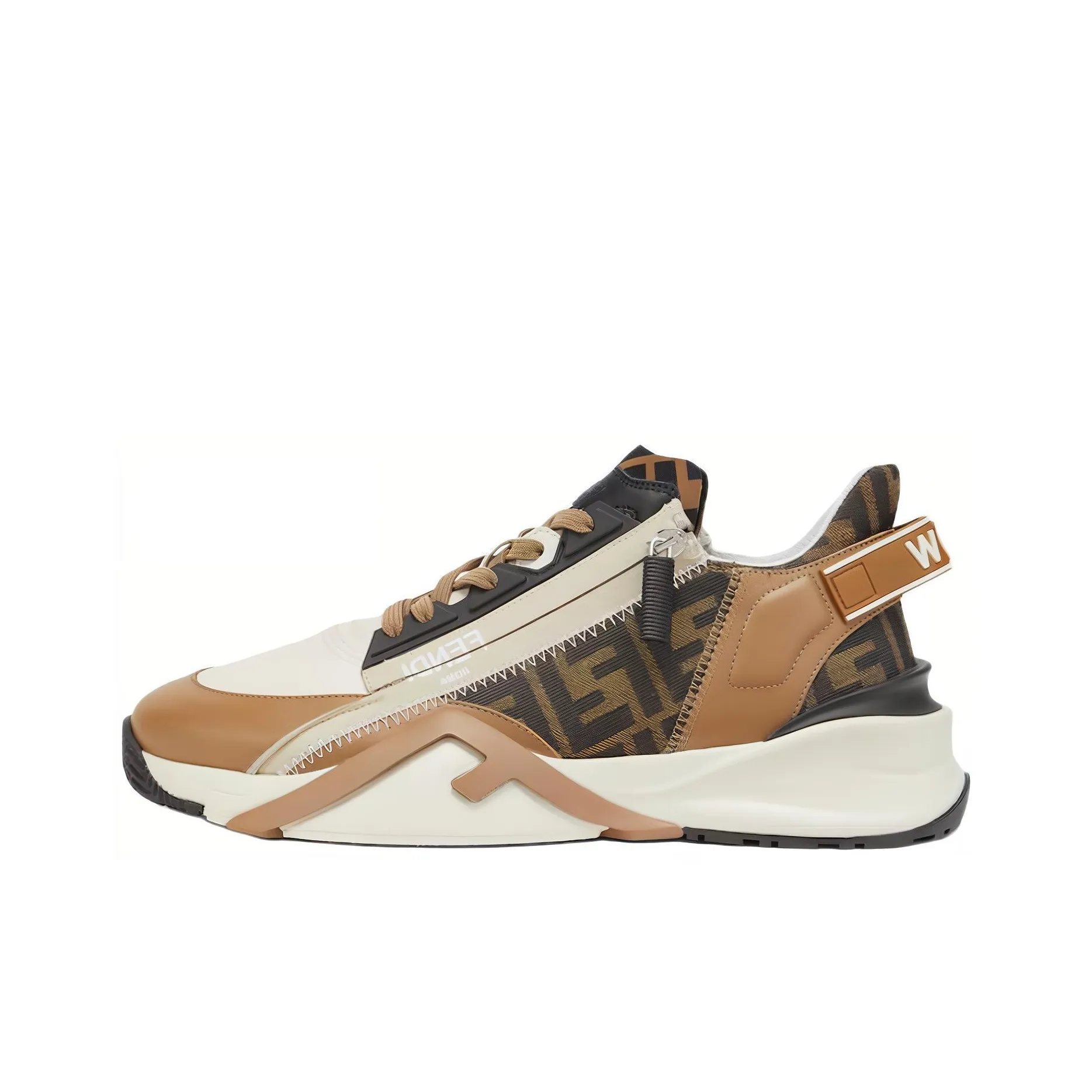 FENDI Flow Logo Detailed Slip On Sneakers