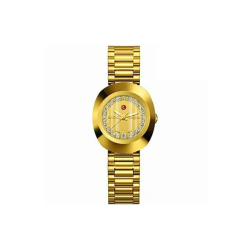 RADO Автоматический Механический Movement Женские Часы Diamond Star Founder Collection 27,3mm*10,7mm Золотой