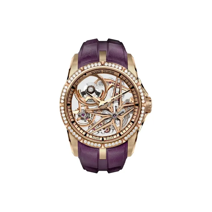 Roger Dubuis Kings Series Automatic Mechanical Movement Men's Watches Watch 42mm Cut Out Dial Eternal Gold Watch Case
