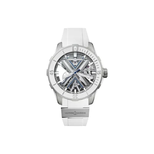 ULYSSE NARDIN Автоматический Механический Movement Мужские Часы Плавательная Коллекция 44мм*16мм с Вырезом Cut