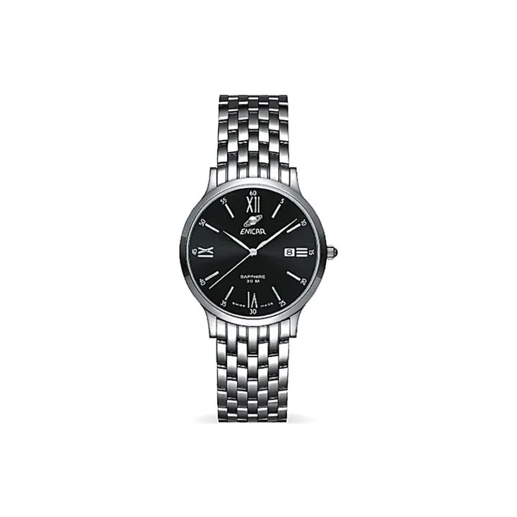 ENICAR Кварцевый механизм Женские часы 36 мм Белый