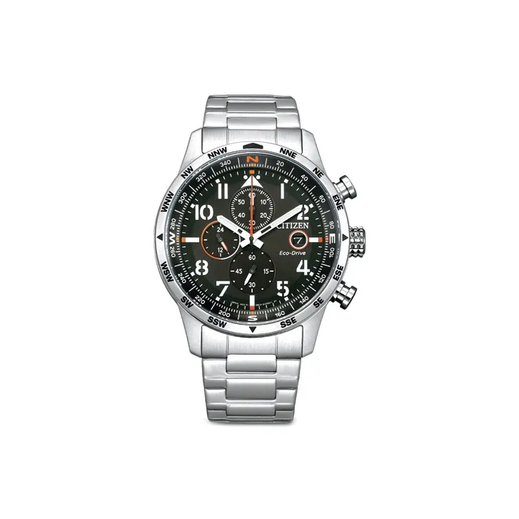 CITIZEN Ecology Drive Collection Светильник Кварцевый механизм Часы 43 мм Мужские часы Черный циферблат CA0790 83E