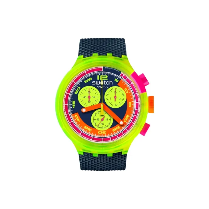 Swatch Quartz Movement Унисекс Часы 47 мм Зеленые