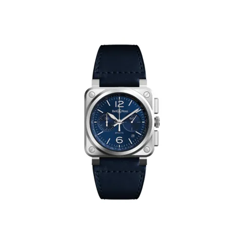 BELL & ROSS Автоматический Механический Часы Мужские Movement 42 мм Синие